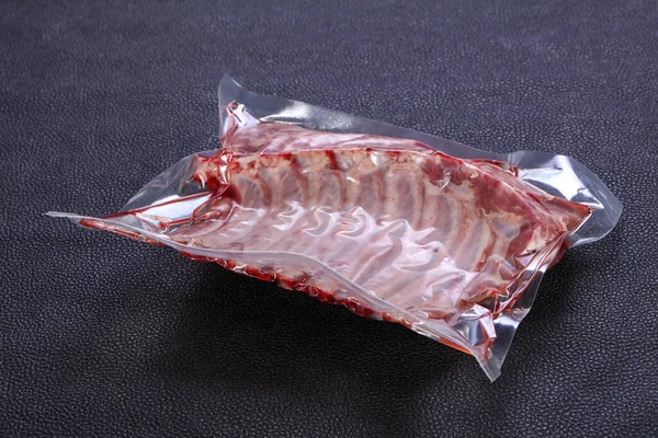 Rauw Lamsvlees Verpakking — Stockfoto