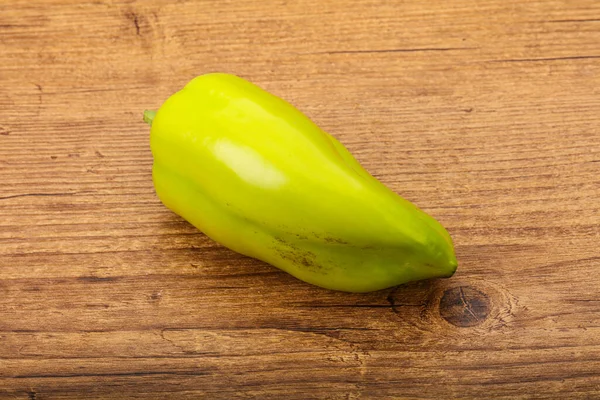 Tasty Green Bell Bulgarian Pepper Isolated — Stock Photo, Image