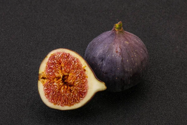 Sweet Purple Slice Fig Fruit — Stock Photo, Image