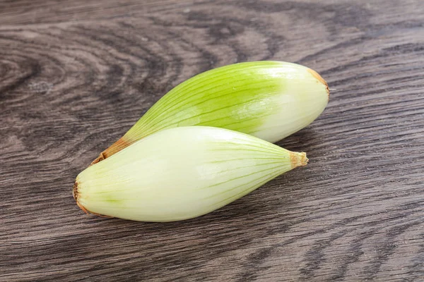 Cebolla Chalota Madura Sabrosa Para Cocinar — Foto de Stock