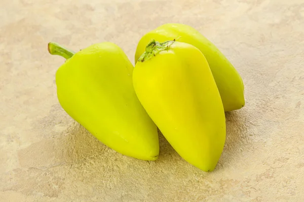 Young Green Bell Pepper Cooking — Stock Photo, Image