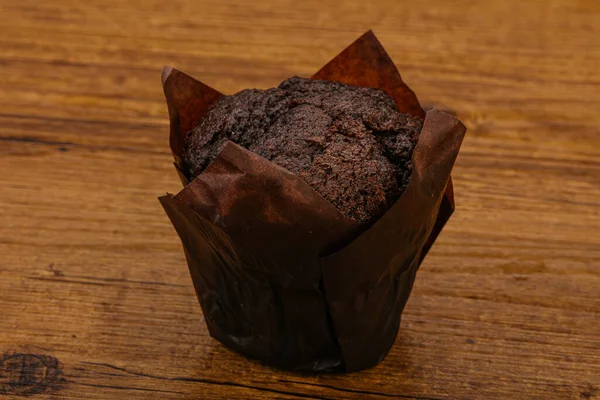 Smaklig Söt Choklad Muffin Snack Bageri — Stockfoto