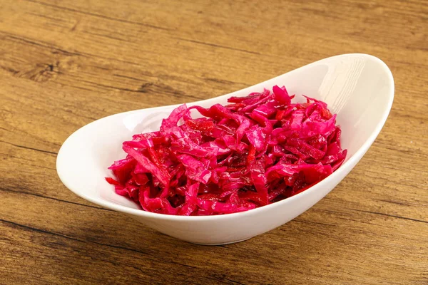 Marinated Red Cabbage Beetroot Bowl — Stock Photo, Image