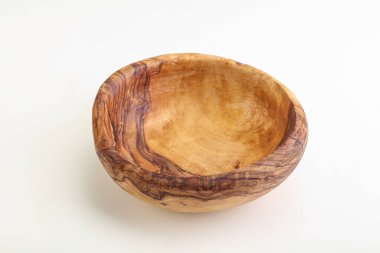 Mutfak için ahşap boş kase.