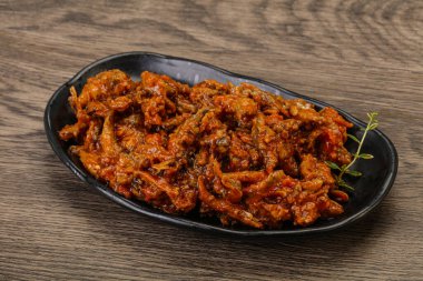 Domates soslu konserve ançüez.