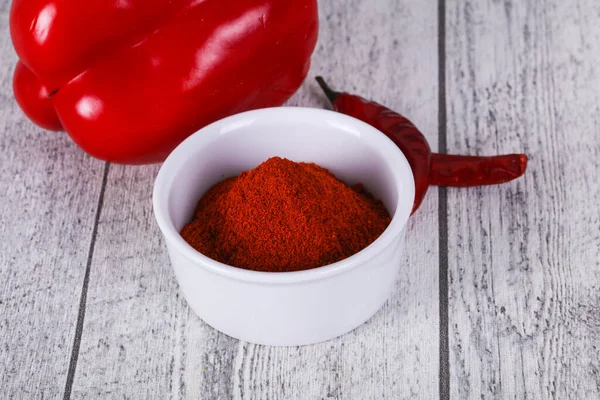 Édes Paprika Por Tálban — Stock Fotó