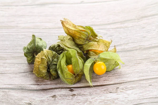 Baya Madura Sabrosa Physalis Para Servir Postre — Foto de Stock