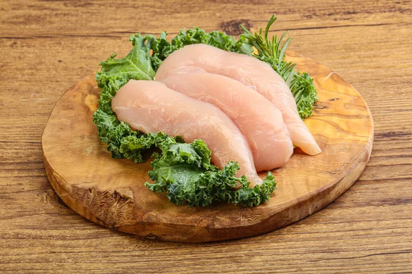 Raw Small Dietary Chicken Fillet Cooking — Stock Photo, Image