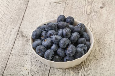 Olgun, tatlı, doğal yabanmersini yığını. 