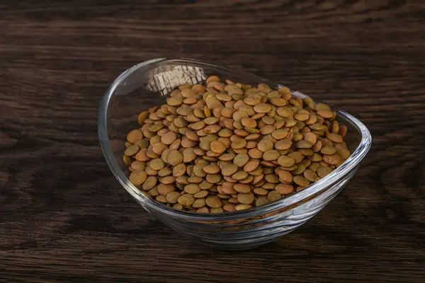 Cozinha Vegan Montão Lentilha Seca Isolado — Fotografia de Stock