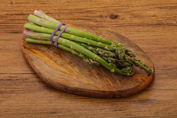 Vegan Cuisine Raw Asparagus Heap Cooking — Stock Photo, Image