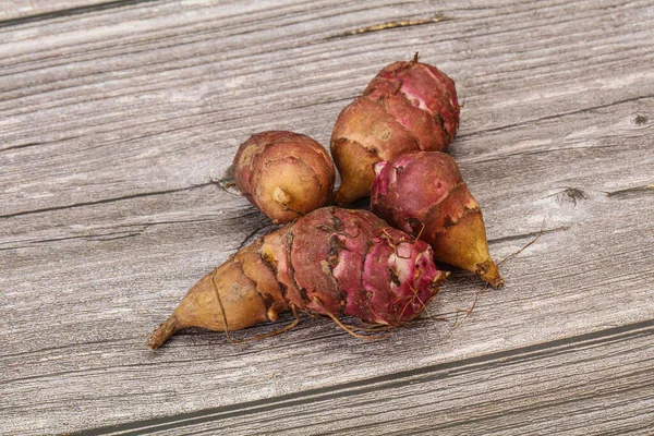 Cocina Vegana Raw Topinambur Raíz Alcachofa Jerusalén — Foto de Stock