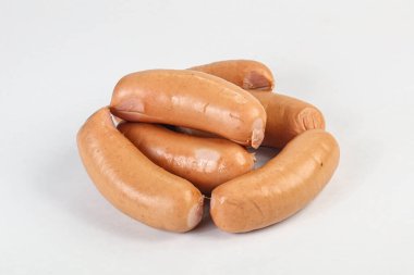 Kıyma ve sosisli, doğal et sosisleri.