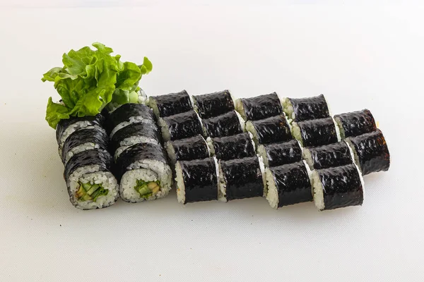 Japanisches Sushi Brötchen Set Mit Fisch — Stockfoto