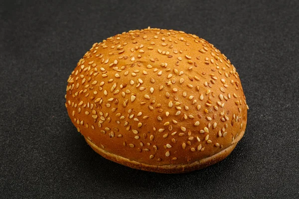 Fresh Burger Bun Sesame Seeds — Stock Photo, Image