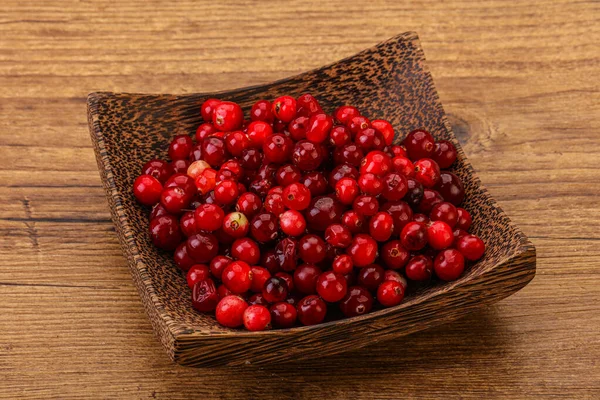 Sweet Tasty Organic Cranberry Bowl — Stock Photo, Image