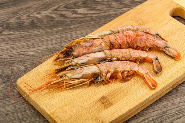 Tasty Big Langoustine Seafood Board — Stock Photo, Image