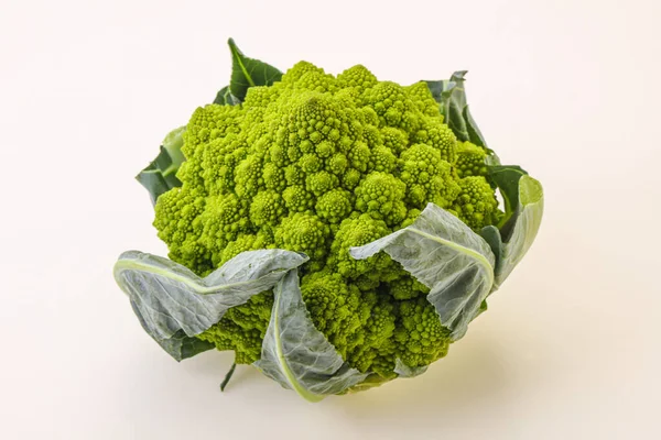 Ízletes Vegán Bio Élelmiszer Romanesco Káposzta — Stock Fotó