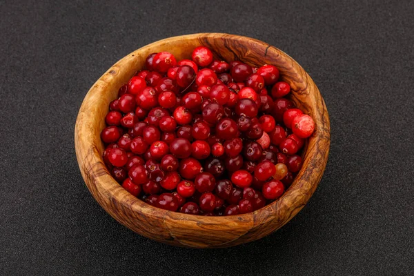 Sweet Tasty Organic Cranberry Bowl — Stock Photo, Image