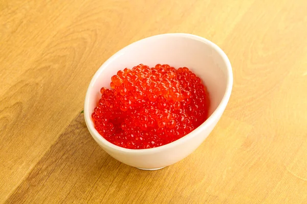 Caviar Vermelho Russo Tigela — Fotografia de Stock