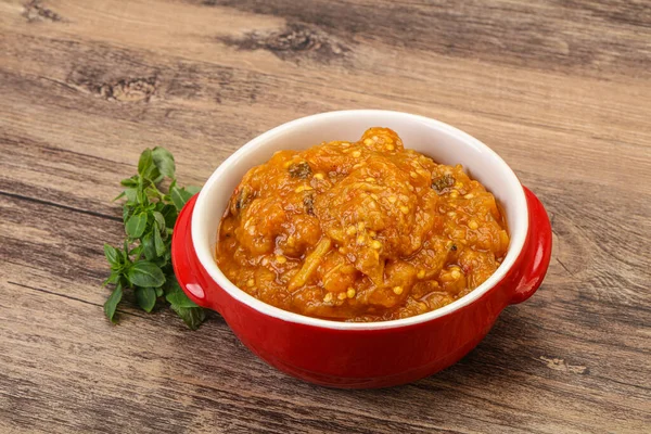 Cozinha Caucasiana Salada Mangal Com Legumes Grelhados — Fotografia de Stock