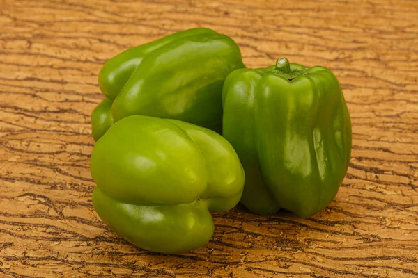 Grüner Paprika Gemüsehaufen — Stockfoto