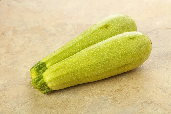 Two Young Juicy Zucchini Cooking — Stock Photo, Image