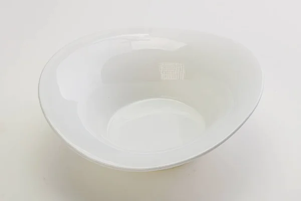 White Proclean Bowl Serving Isolated — Stock Photo, Image