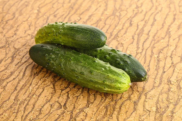 Fersh Juicy Green Cucumbers Heap Isolated — Stock Photo, Image