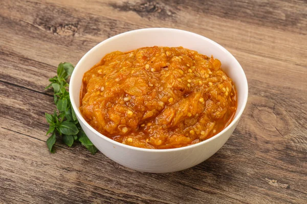 Cozinha Caucasiana Salada Mangal Com Legumes Grelhados — Fotografia de Stock