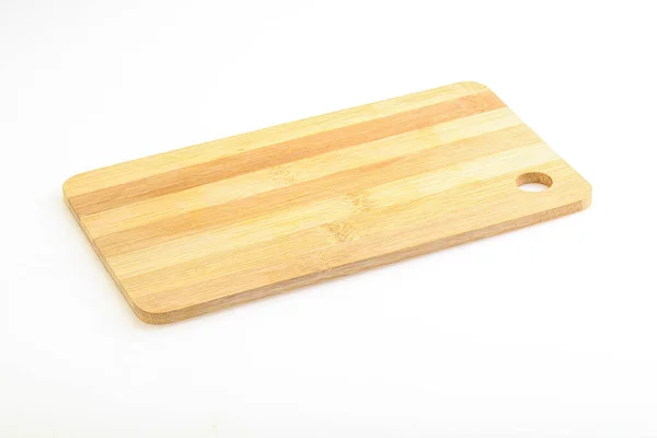 Dřevěné Bambusové Prkno Kuchyňské Potřeby — Stock fotografie