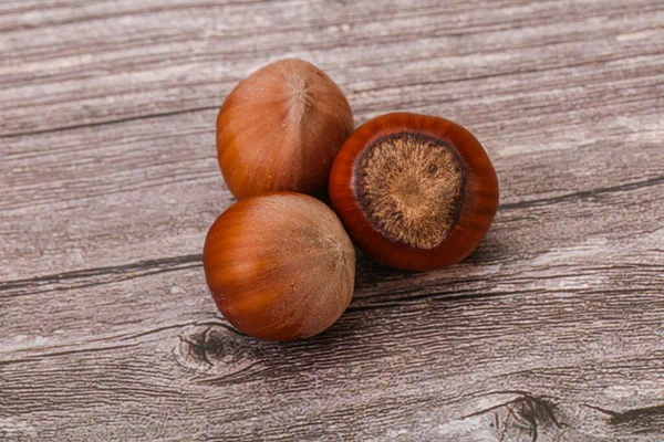 Hazelnoot Hoop Geïsoleerd Natuurlijke Achtergrond — Stockfoto