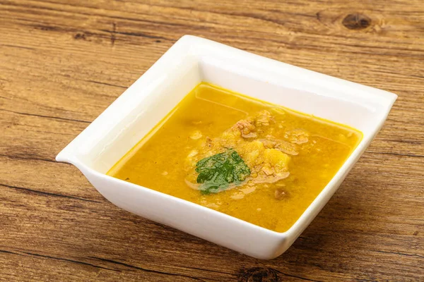 Sopa Guisantes Con Carne Verduras Ahumadas —  Fotos de Stock