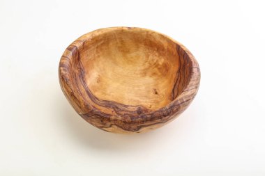 Mutfak için ahşap boş kase.