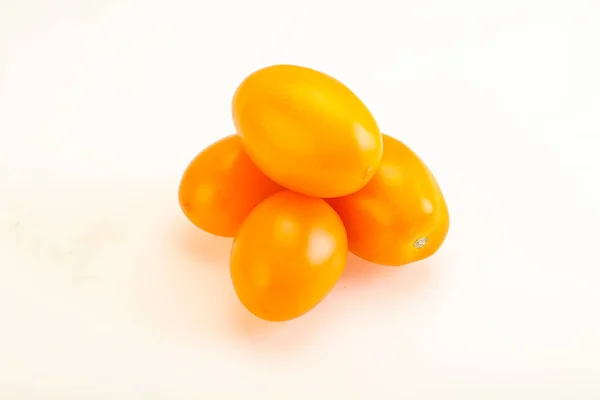 Oogst Van Rijpe Verse Gele Tomaat — Stockfoto