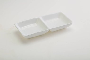 İzole edilmiş servis için beyaz leke kasesi