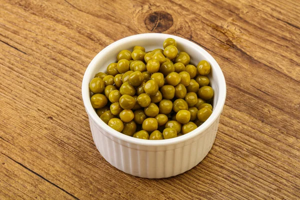 Gemarineerde Zoete Groene Erwt Kom — Stockfoto