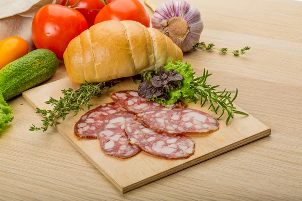 Salami — Stock Photo, Image