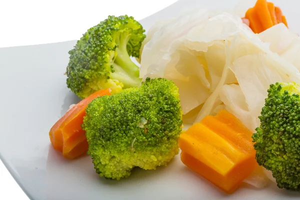 Haşlanmış lahana ve brokoli — Stok fotoğraf