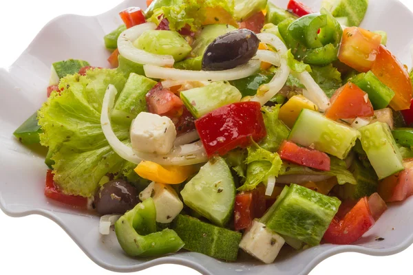 Heerlijke Griekse salade — Stockfoto