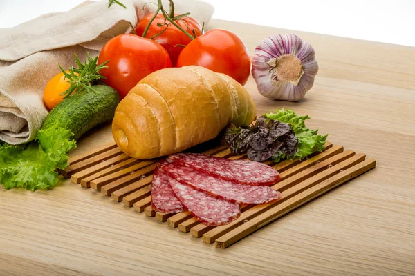 Salami — Stock Photo, Image