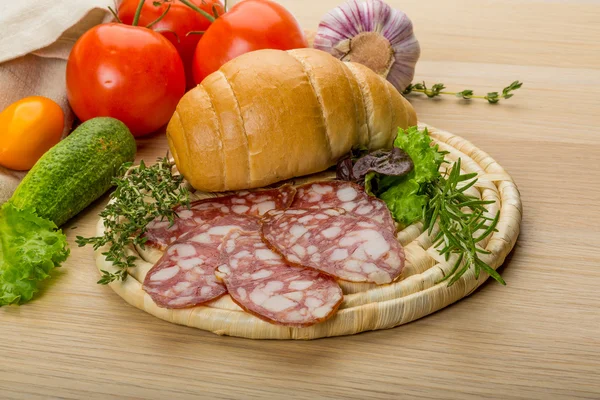 Salami — Stockfoto