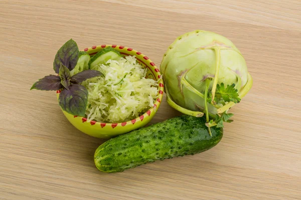 Koolrabi salade — Stockfoto