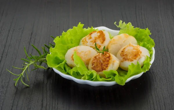 Grilled scallops — Stock Photo, Image