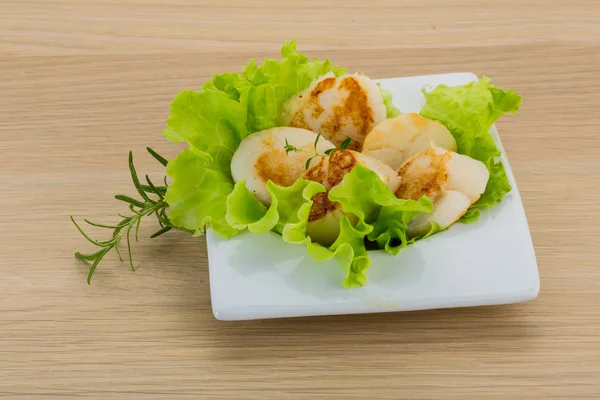 Grilled scallops — Stock Photo, Image