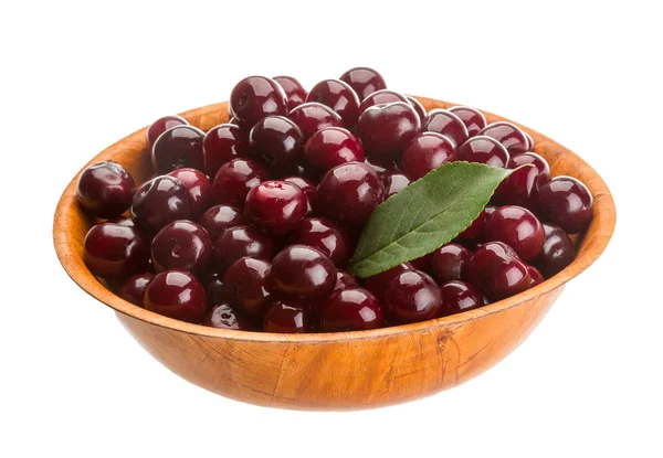Cherry w misce — Zdjęcie stockowe