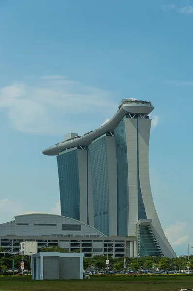 Singapur - 11 května: marina bay sands integrovaný resort na 11 května — Stock fotografie