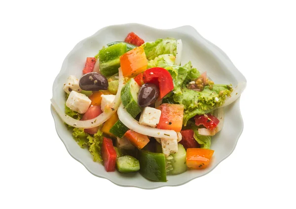 Heerlijke Griekse salade — Stockfoto