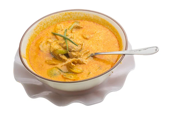 Rode curry met varkensvlees — Stockfoto