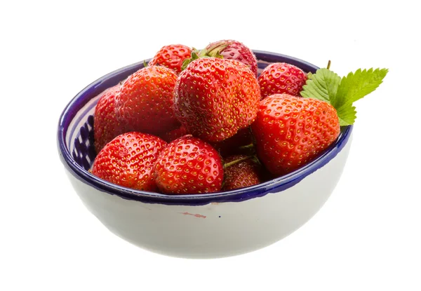 Strawberry in the bowl — Stock Photo, Image